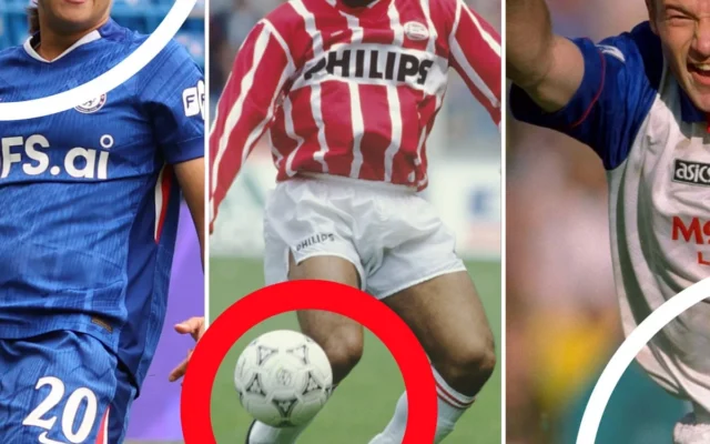 Which football players feature on more than two clubs’ top scorers lists?