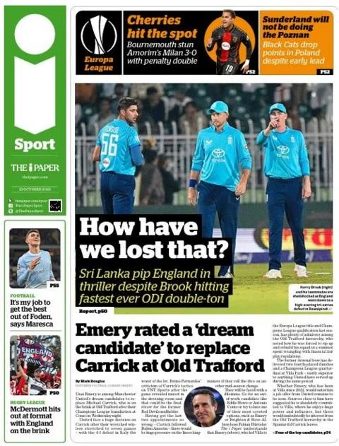 Man Utd eye Eddie Howe and Conte amid Carrick uncertainty
