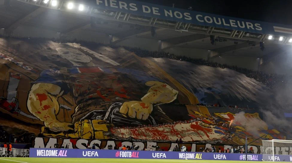 Barca Report PSG to UEFA Over Violent Champions League Tifo
