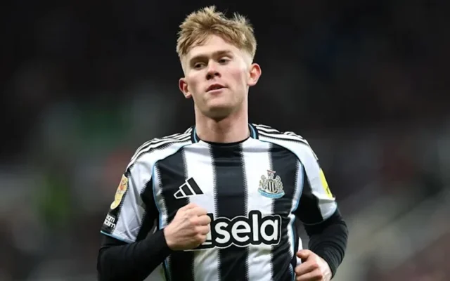 Manchester United Keep Newcastle Defender Lewis Hall on Radar
